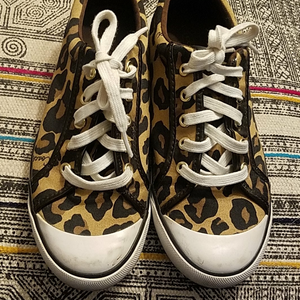 Ocelot Print Coach Barrett Sneakers